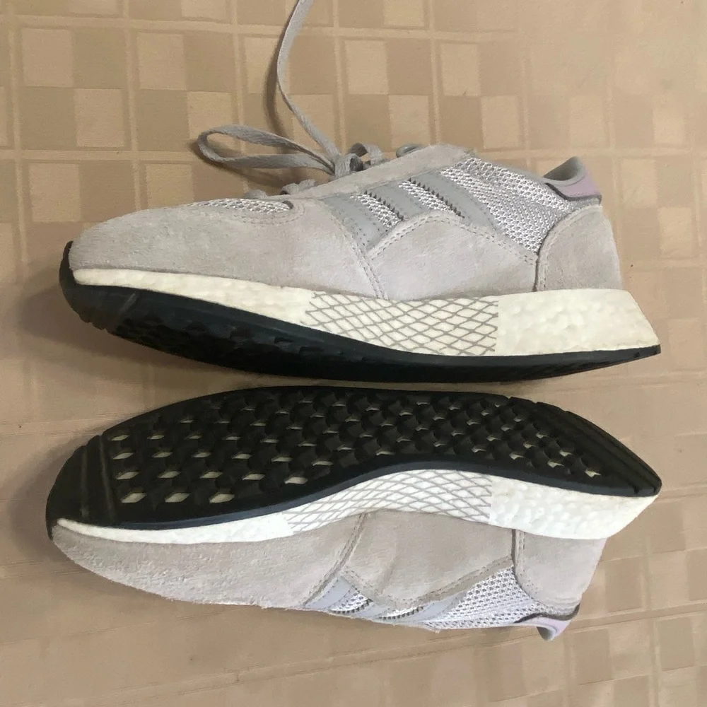 EUC Adidas Womens Torsion 675005 Lace Up‎ Gray Sneaker Shoes Size US 6 EU 37.5